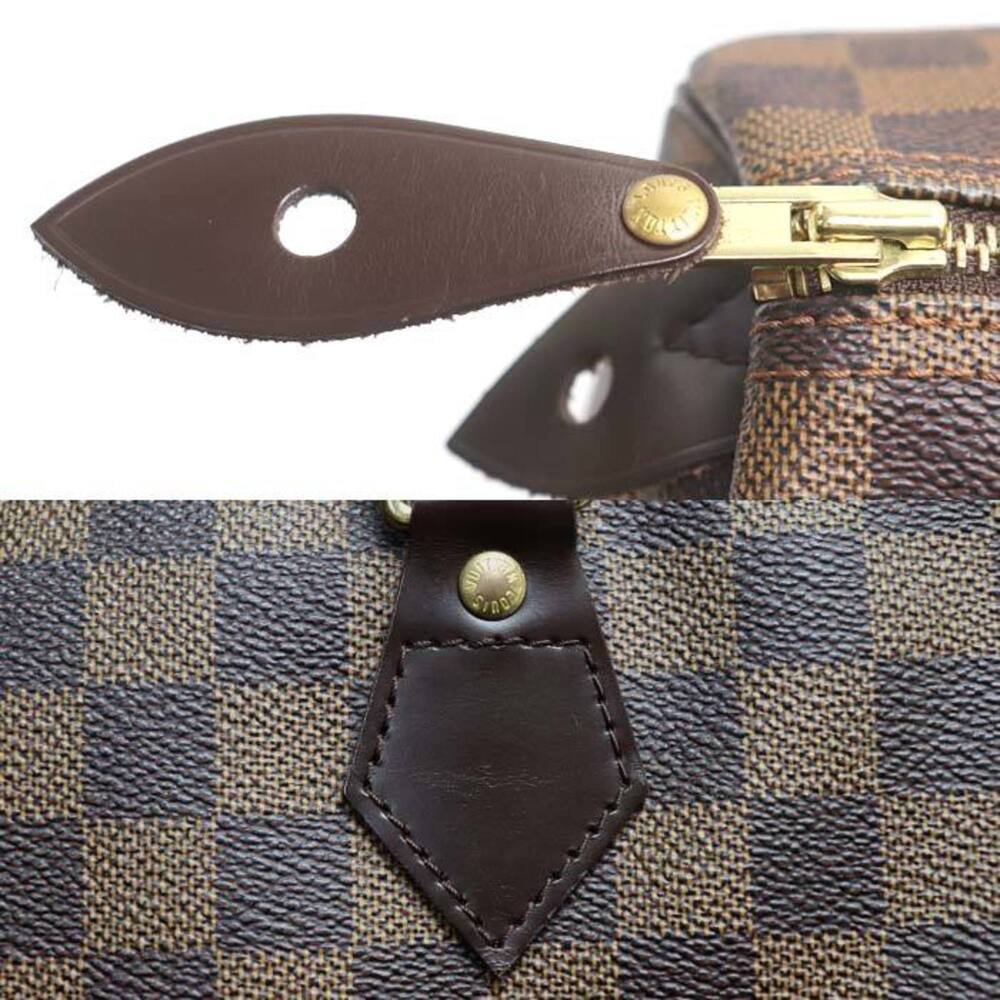 LOUIS VUITTON Authentic Brown Damier Speedy 35 Boston Bag - Picture 7 of 10